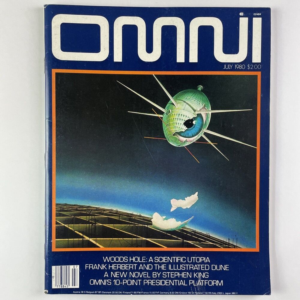 Vintage Omni Magazine July 1980 Frank Herbert Dune Stephen King Firestarter